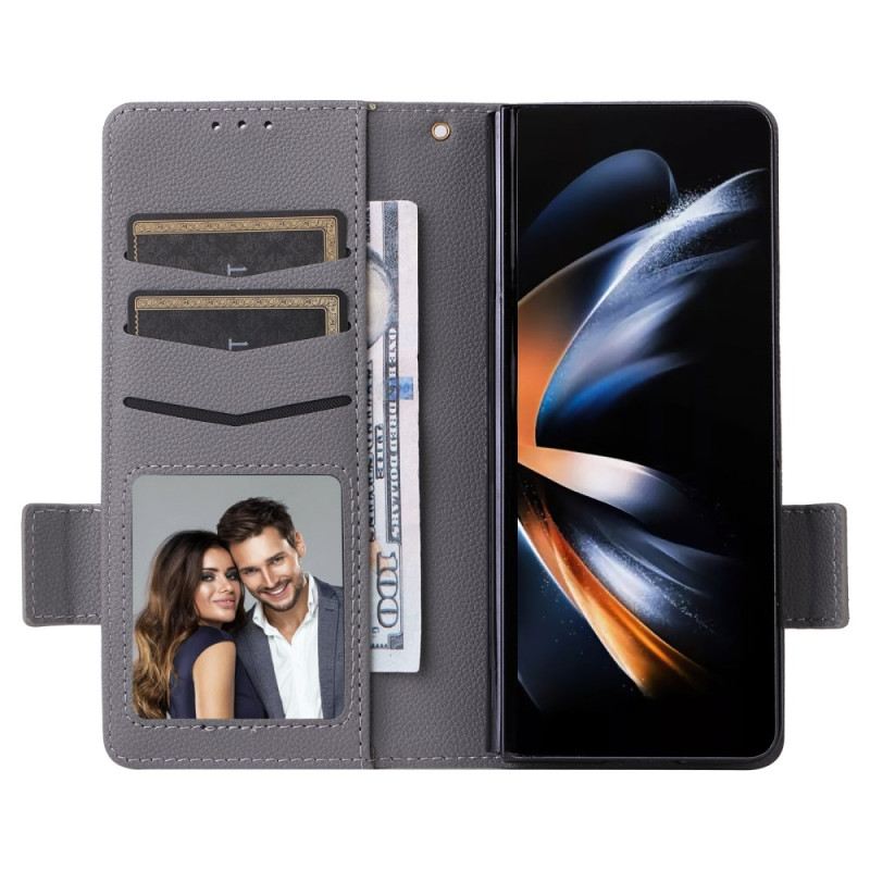 Kožna Futrola Samsung Galaxy Z Fold 6 Dvostruka Kopča I Remen