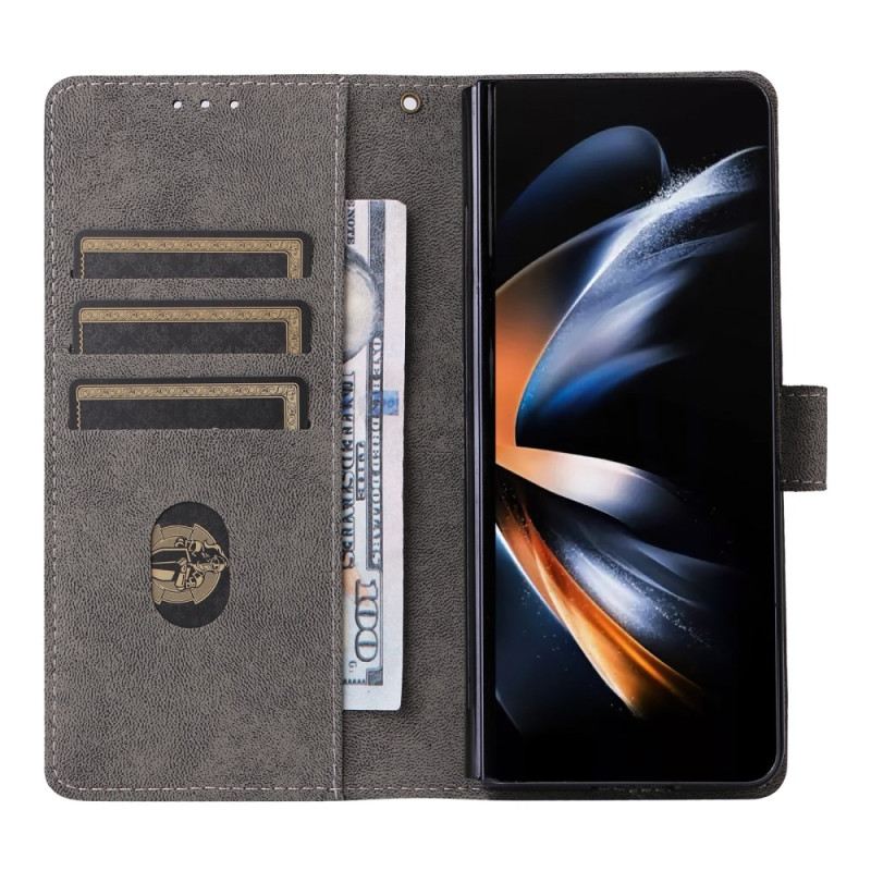 Kožna Futrola Samsung Galaxy Z Fold 6 Rfid Blokiranje I Uže