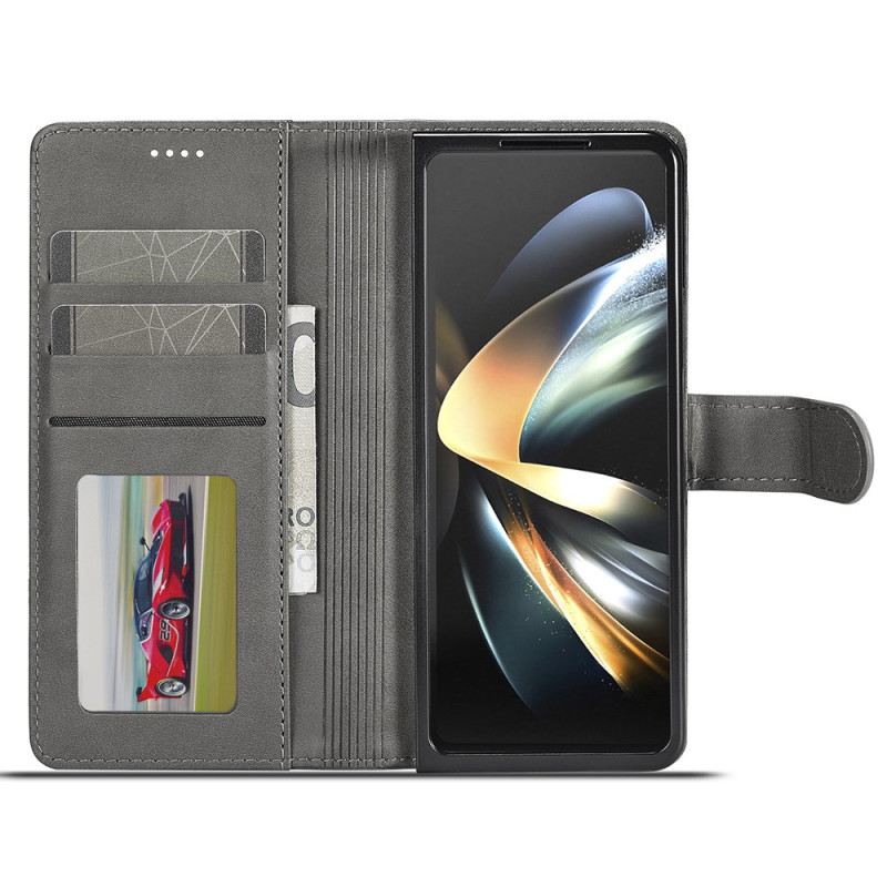 Kožna Futrola Za Samsung Galaxy Z Fold 6 Imitacija Kože Lc.imeeke