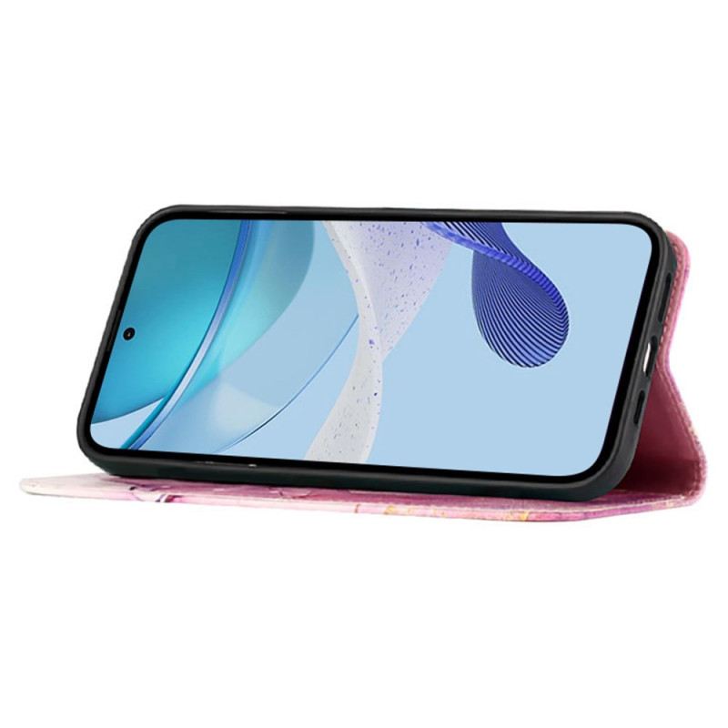 Kožna Futrola Za Samsung Galaxy Z Fold 6 Mramorna Naramenica