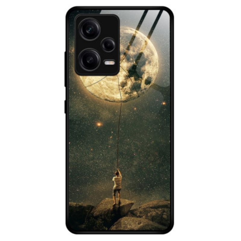 Maskica Xiaomi Redmi Note 12 Pro Moon Man Kaljeno Staklo