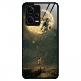 Maskica Xiaomi Redmi Note 12 Pro Moon Man Kaljeno Staklo