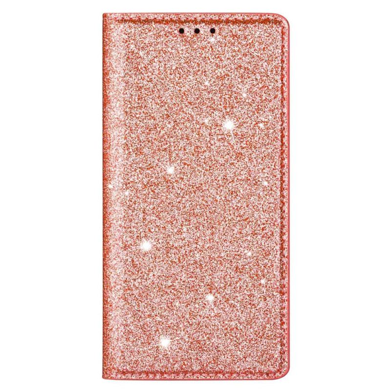 Flip Futrola Samsung Galaxy S23 5G Kožna Futrola Stil Sa Šljokicama