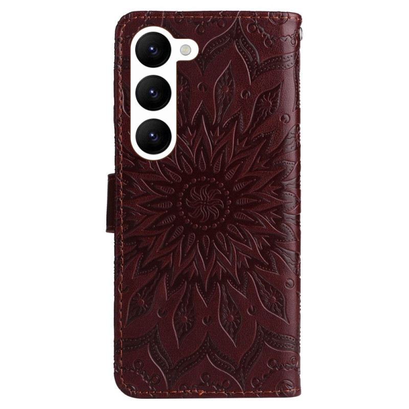 Kožna Futrola Samsung Galaxy S23 5G Mandala Sunce S Uzicom