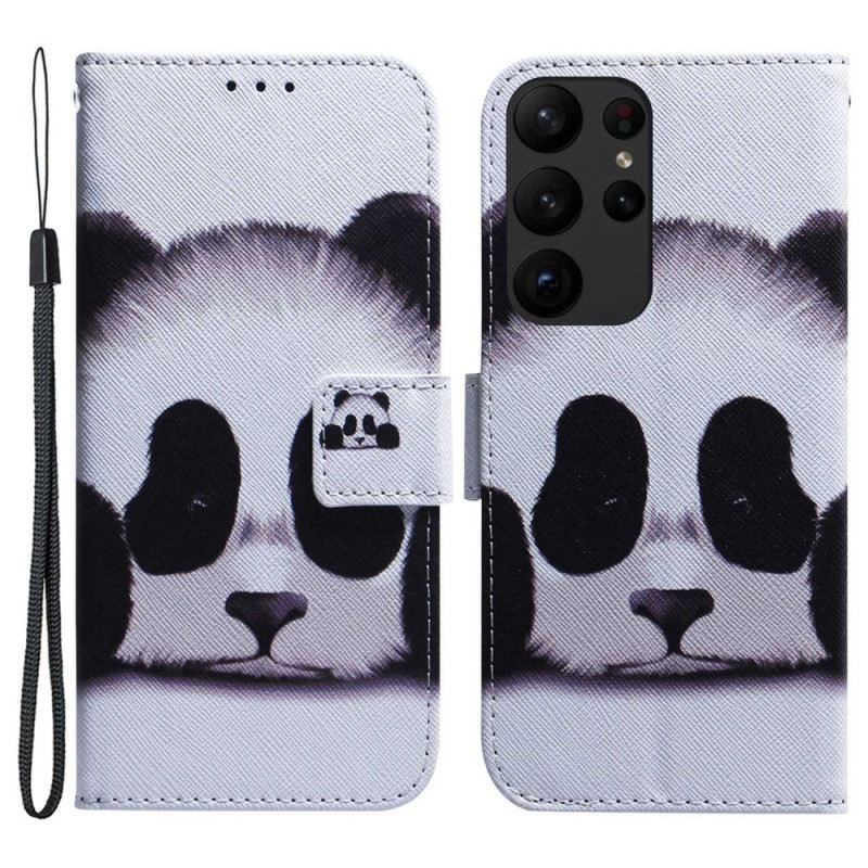 Kožna Futrola Samsung Galaxy S23 Ultra 5G My Lanyard Panda