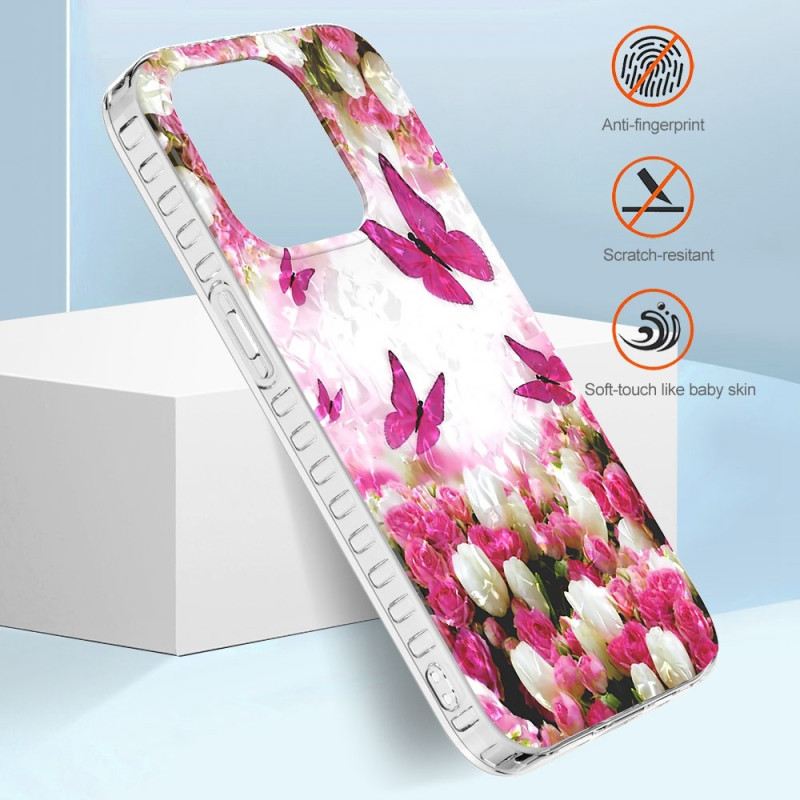 Maskica iPhone 14 Pro Max Elegantni Leptiri