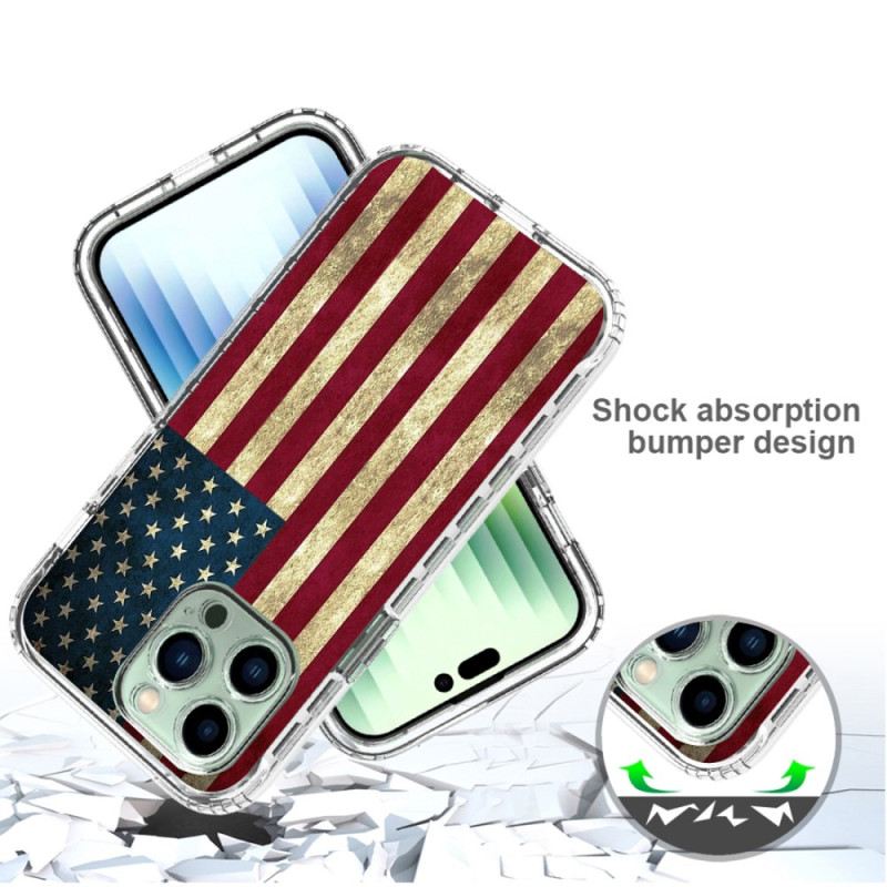 Maskica iPhone 14 Pro Max Poboljšana Američka Zastava