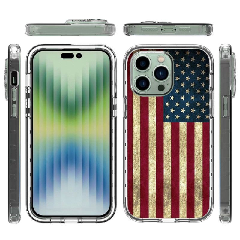 Maskica iPhone 14 Pro Max Poboljšana Američka Zastava