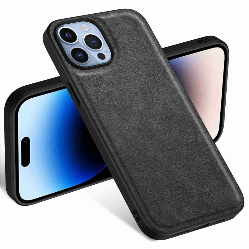 Maskica iPhone 14 Pro Max Retro Umjetna Koža