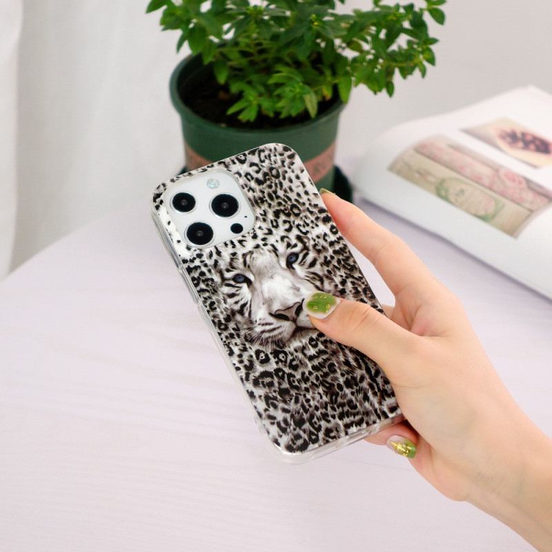 Maskica iPhone 15 Pro Fluorescentni Leopard