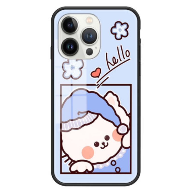 Maskica iPhone 15 Pro Kaljeno Staklo Blue Cat