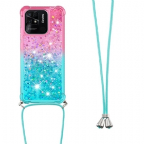 Maskica Xiaomi Redmi 10C Glitter Silikonski Kabel