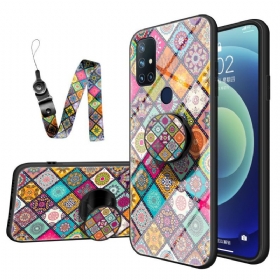 Maskica OnePlus Nord N10 Patchwork Magnetski Držač