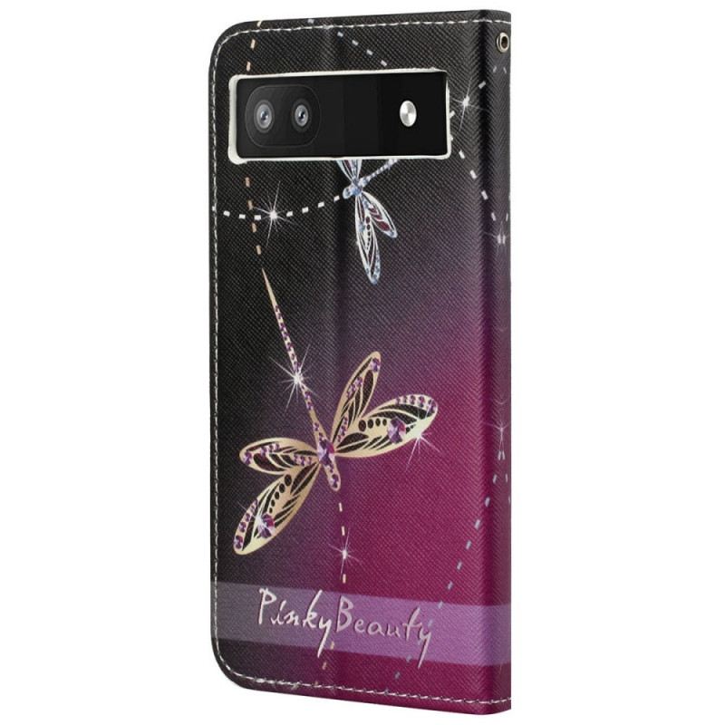 Kožna Futrola Google Pixel 6A Dragonflies S Remenčićima