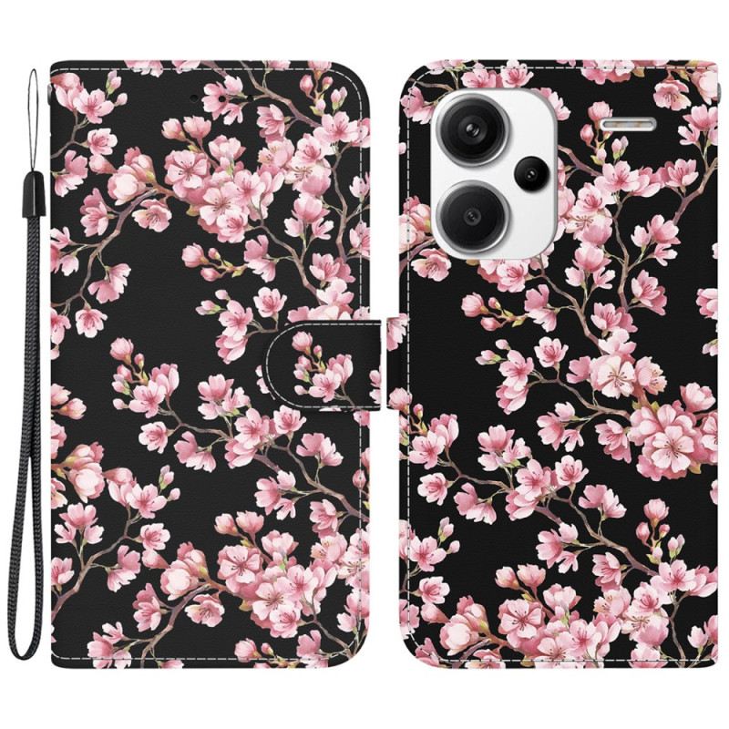 Flip Futrola Xiaomi Redmi Note 13 Pro Plus 5g Novčanik Plum Blossoms