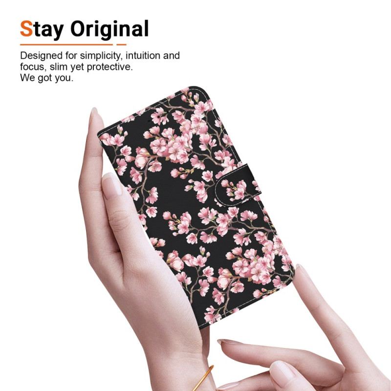 Flip Futrola Xiaomi Redmi Note 13 Pro Plus 5g Novčanik Plum Blossoms