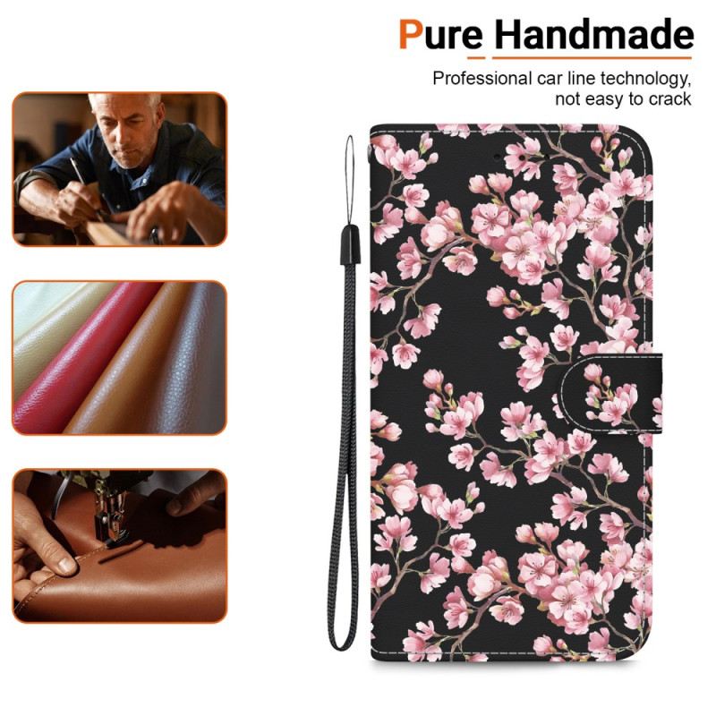 Flip Futrola Xiaomi Redmi Note 13 Pro Plus 5g Novčanik Plum Blossoms