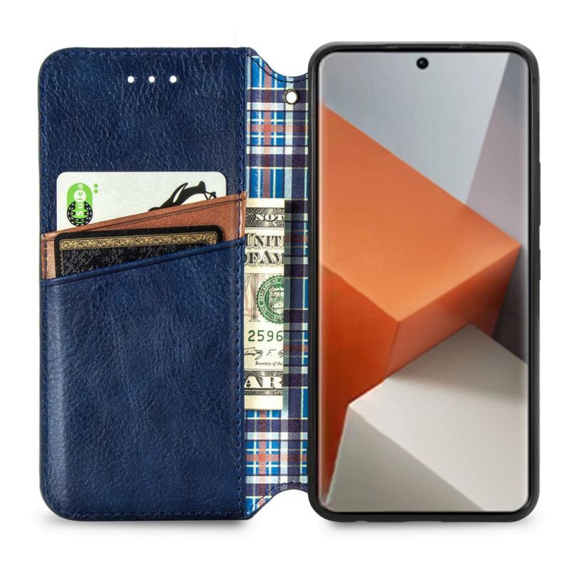 Flip Futrola Xiaomi Redmi Note 13 Pro Plus 5g Vintage Dijamantni Uzorak