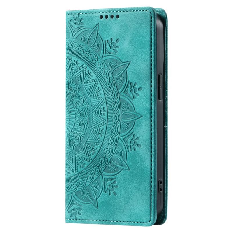 Flip Futrola Za Xiaomi Redmi Note 13 Pro Plus 5g Mandala Suede Efekt