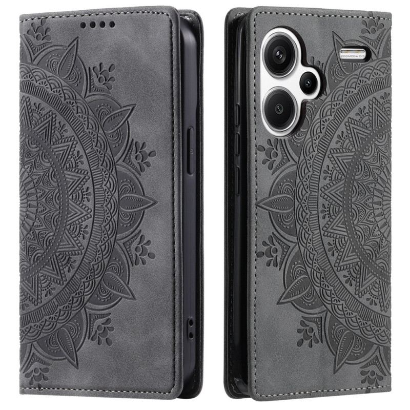 Flip Futrola Za Xiaomi Redmi Note 13 Pro Plus 5g Mandala Suede Efekt