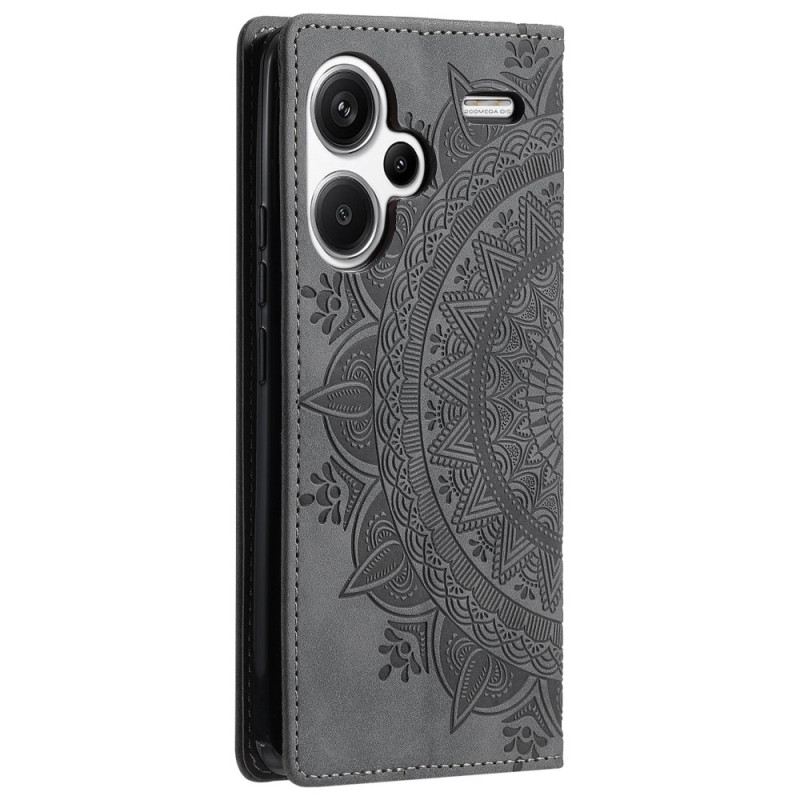 Flip Futrola Za Xiaomi Redmi Note 13 Pro Plus 5g Mandala Suede Efekt