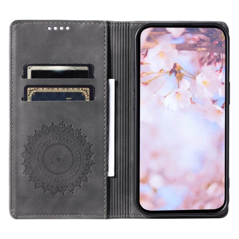 Flip Futrola Za Xiaomi Redmi Note 13 Pro Plus 5g Mandala Suede Efekt