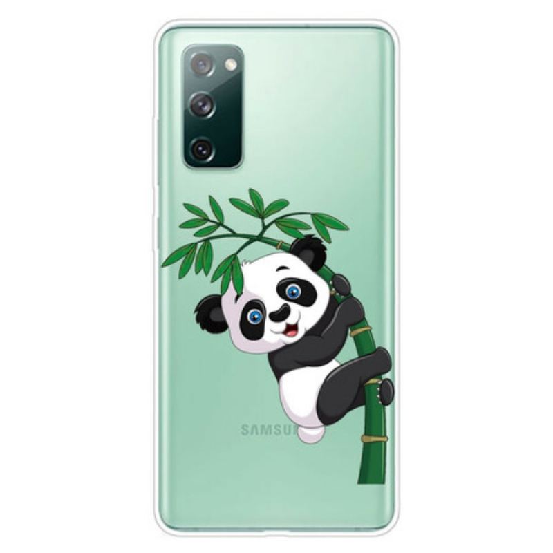 Maskica Samsung Galaxy S20 FE Panda Bez Šavova Na Bambusu