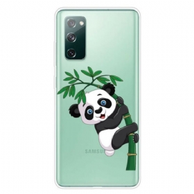 Maskica Samsung Galaxy S20 FE Panda Bez Šavova Na Bambusu