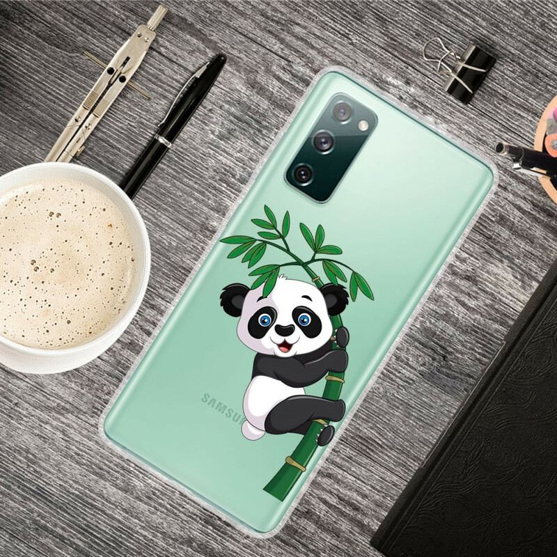 Maskica Samsung Galaxy S20 FE Panda Bez Šavova Na Bambusu