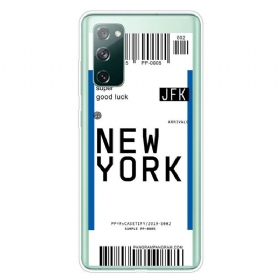 Maskica Samsung Galaxy S20 FE Ukrcajna Karta Za New York