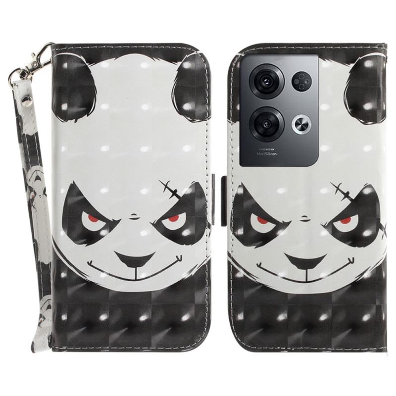 Kožna Futrola Oppo Reno 8 Pro Ljuta Panda