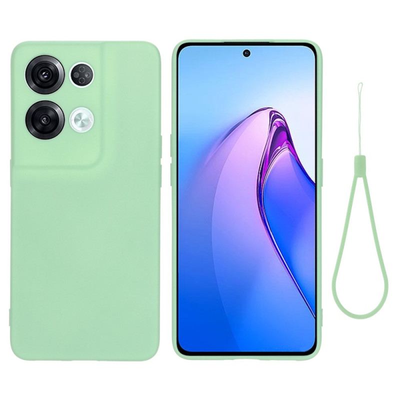 Maskica Oppo Reno 8 Pro Tekući Silikon S Remenčićima