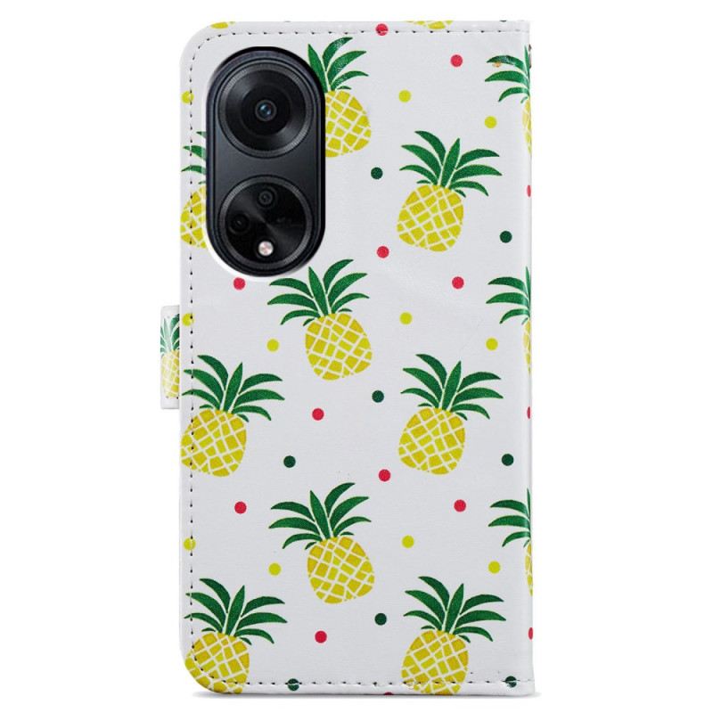 Kožna Futrola Oppo A98 5g Ananas S Remenom