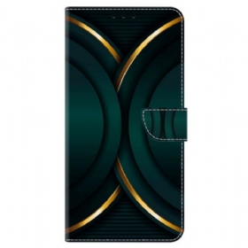 Kožna Futrola Oppo A98 5g Zlatni Obris