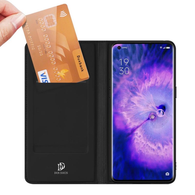 Flip Futrola Oppo Find X5 Pro Kožna Futrola Skin Pro Series Dux Ducis