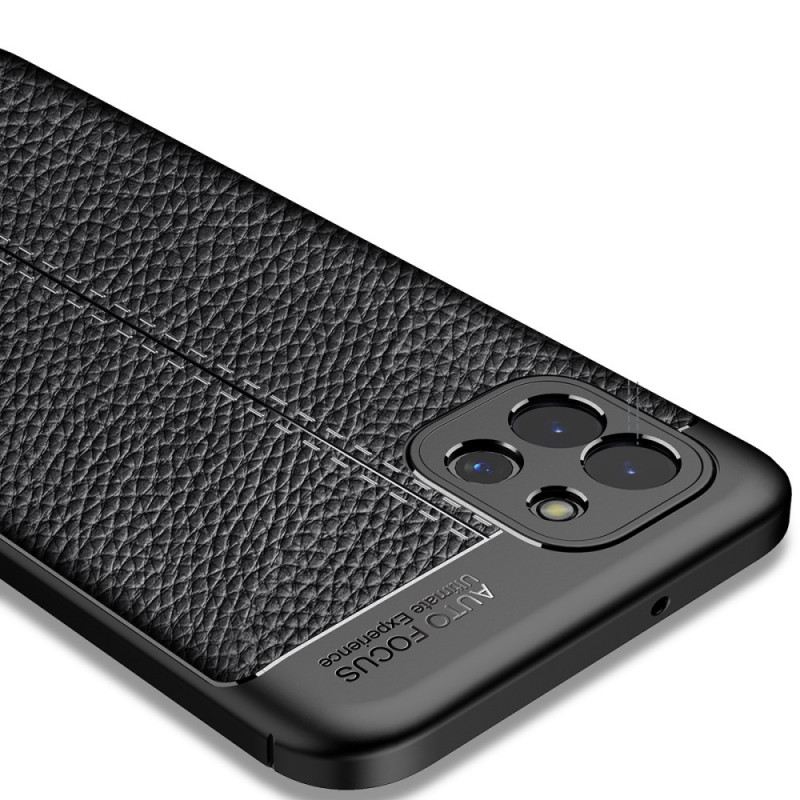 Maskica Samsung Galaxy A03 Efekt Dvostruke Linije Litchi Kože