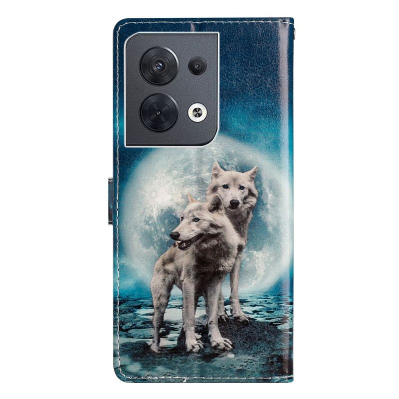 Futrola Oppo Reno 8 Lanyard Wolf