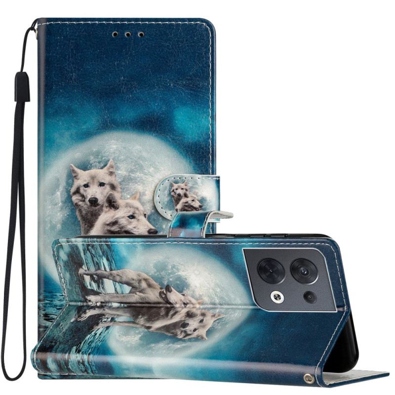 Futrola Oppo Reno 8 Lanyard Wolf