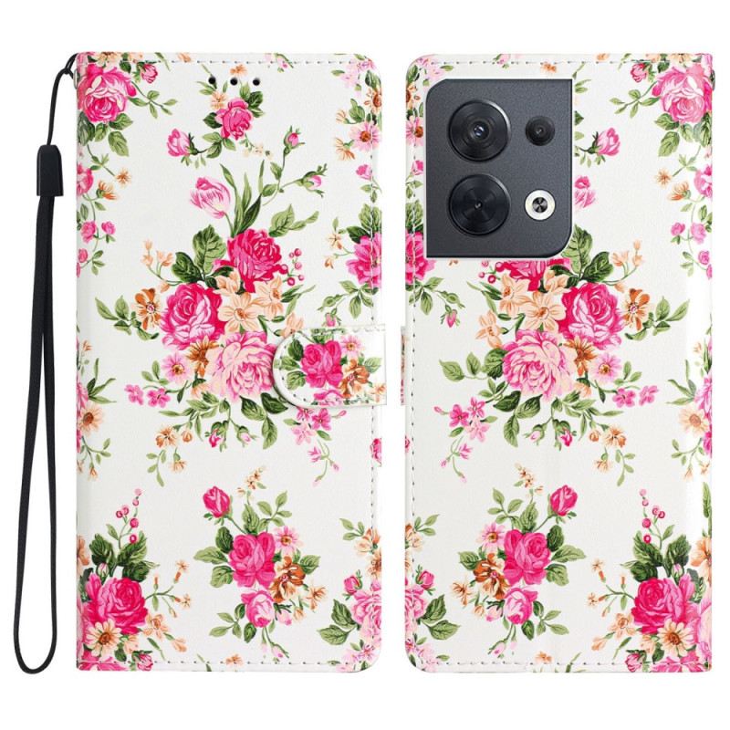 Futrola Oppo Reno 8 Remen Liberty Flowers