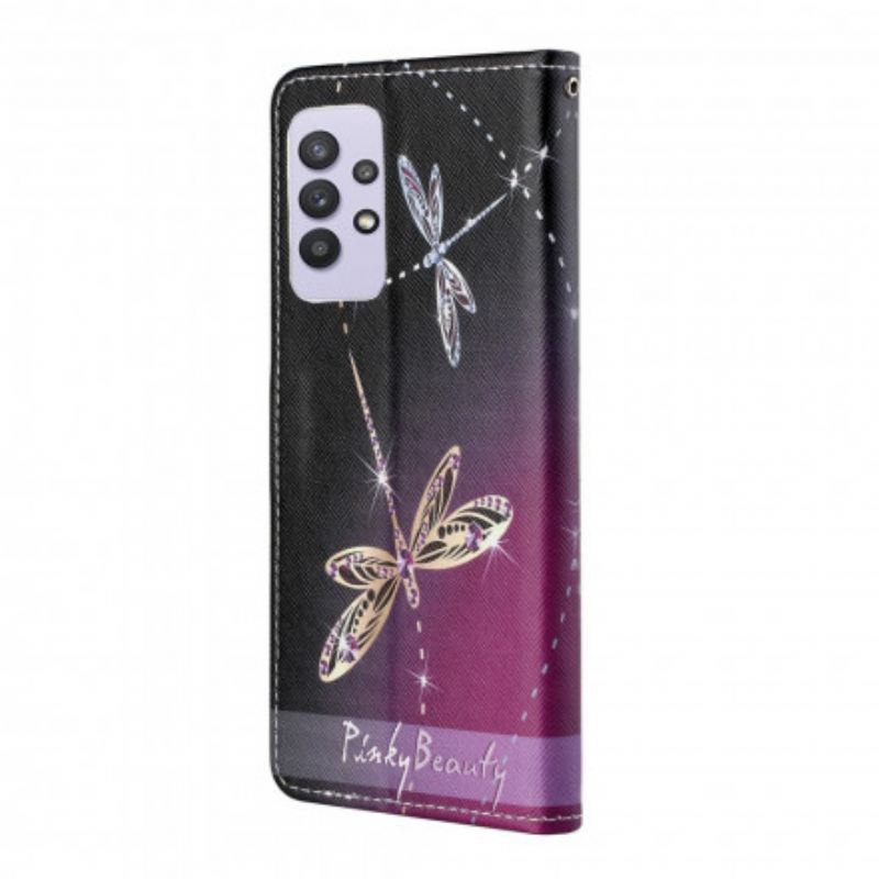 Futrola Samsung Galaxy A32 Dragonflies S Remenčićima