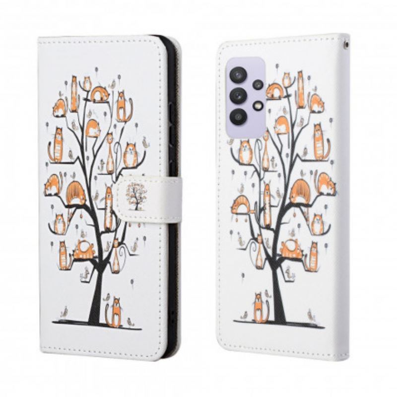 Futrola Samsung Galaxy A32 Funky Cats S Remenom