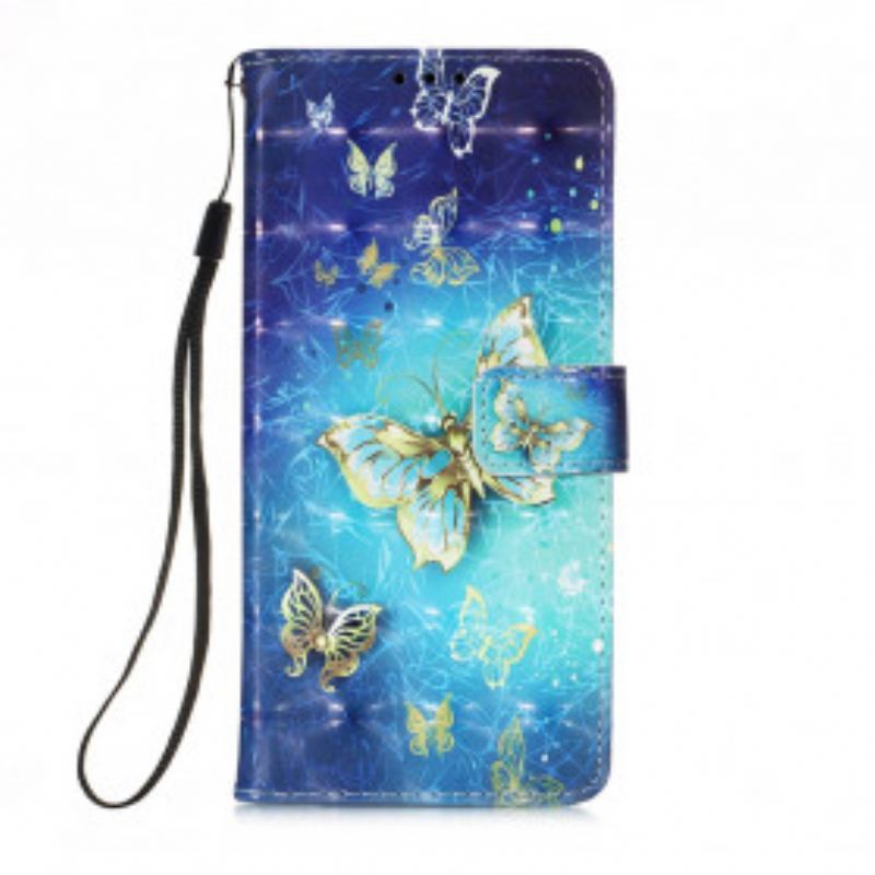 Futrola Samsung Galaxy A32 Golden Butterflies Lanyard