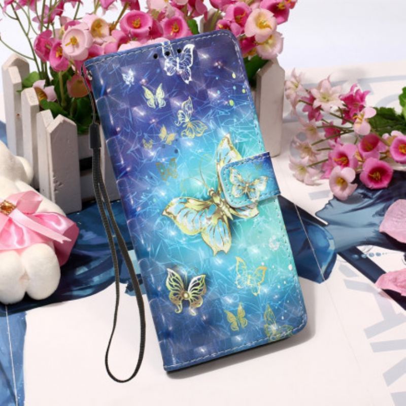 Futrola Samsung Galaxy A32 Golden Butterflies Lanyard