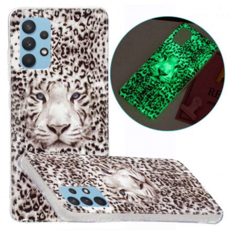 Maskica Samsung Galaxy A32 Leopard Fluorescentno