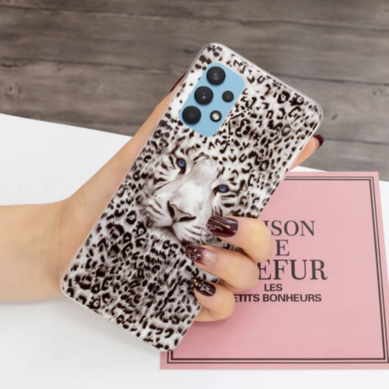 Maskica Samsung Galaxy A32 Leopard Fluorescentno