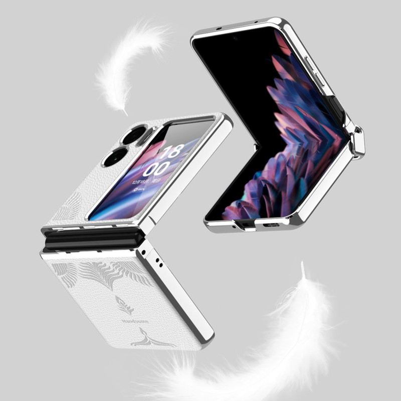 Flip Futrola Oppo Find N2 Flip Kožna Futrola Lychee Kožni Stil