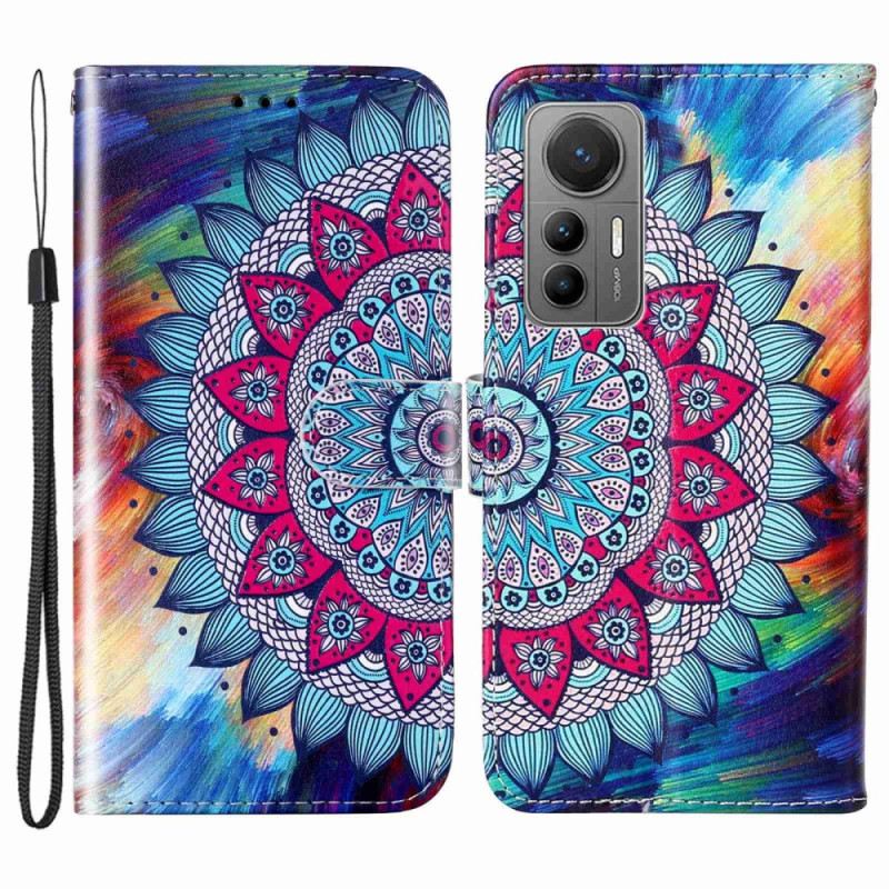 Futrola Xiaomi 12 Lite Šarena Mandala S Remenom