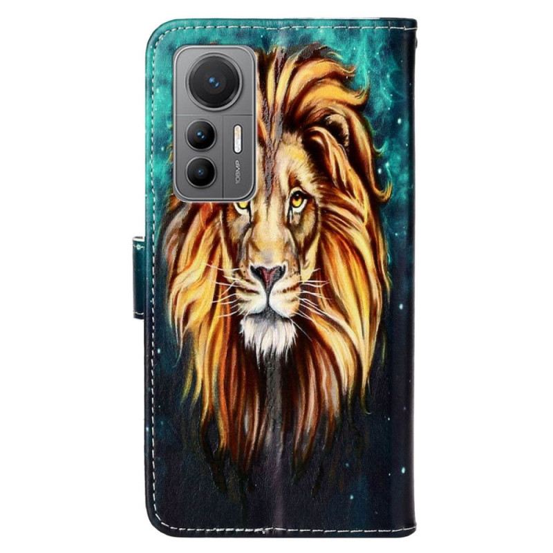 Kožna Futrola Xiaomi 12 Lite Lanyard Lion