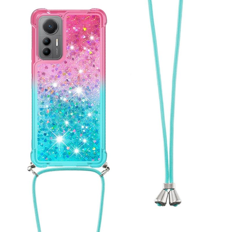 Maskica Xiaomi 12 Lite Glitter Silikonski Kabel