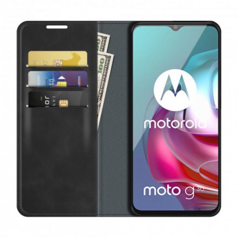 Flip Futrola Moto G30 / G10 Kožna Futrola Efekt Meke Svilene Kože